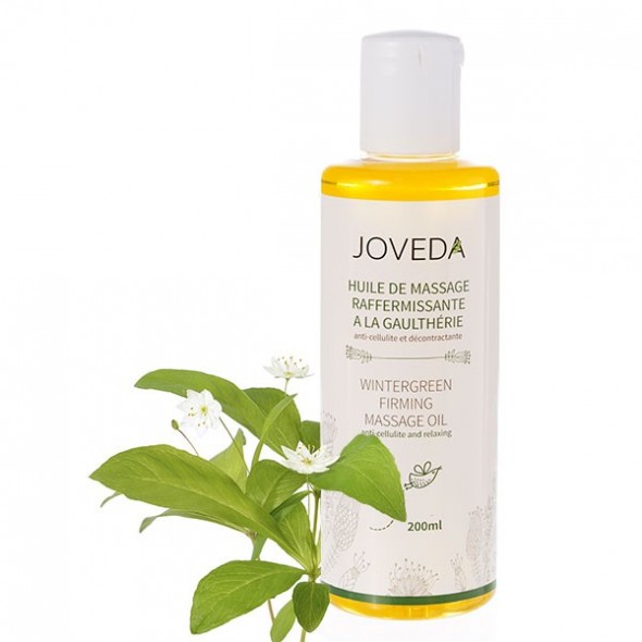 Huile de massage raffermissante anti-celluite et détente musculaire à la gaulthérie (Wintergreen)  Joveda - 200 ml