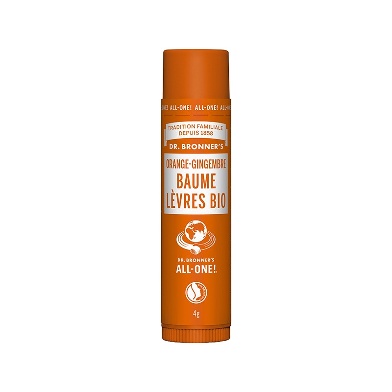 Baume à Lèvres Bio Orange-Gingembre