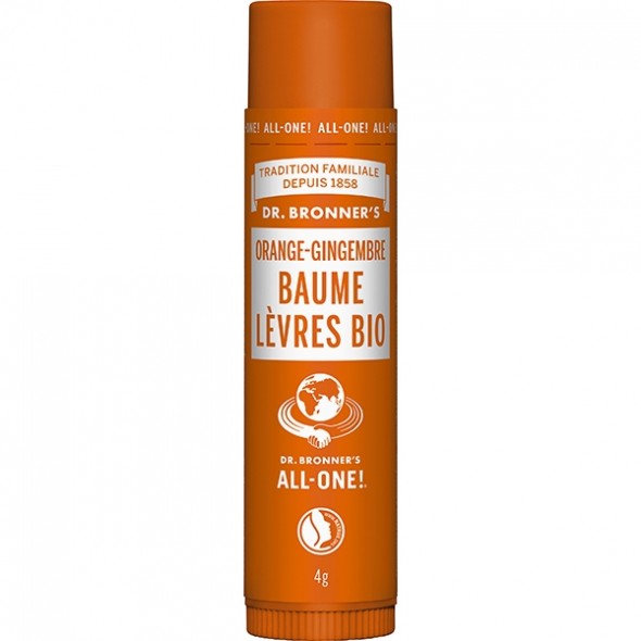 Baume à Lèvres Bio Orange-Gingembre