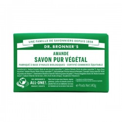 Savon Solide Pur Végétal Amande Dr Bronner