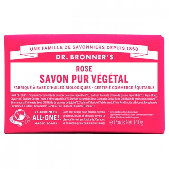 Savon Solide Pur Végétal Rose