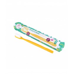Brosse à Dents à Tête Rechargeable, Jaune, Souple