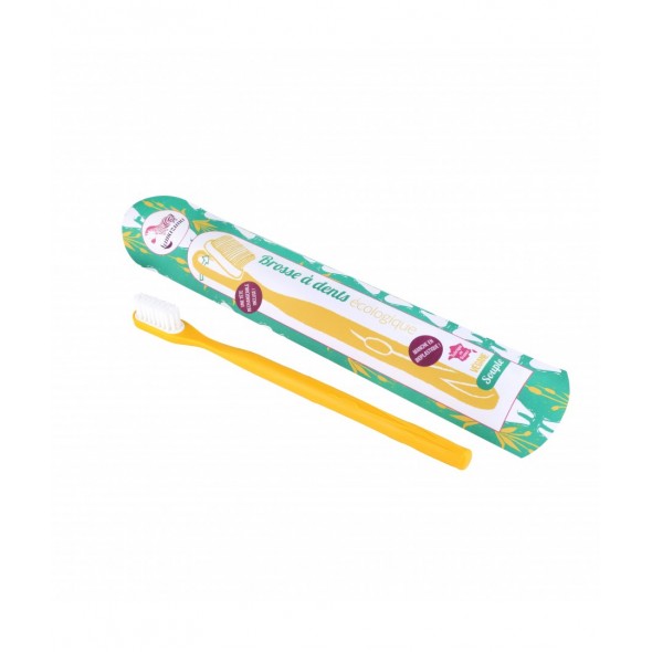 Brosse à Dents à Tête Rechargeable, Jaune, Souple Brosse à Dents à Tête Rechargeable, Jaune, Souple