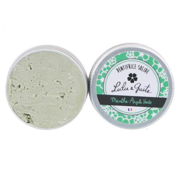 Dentifrice Solide Menthe-Argile Verte Dentifrice Solide Menthe-Argile Verte
