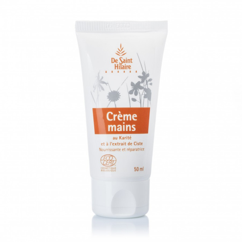 Crème Mains Karité et Ciste De Saint Hilaire certifiée bio, ecocert