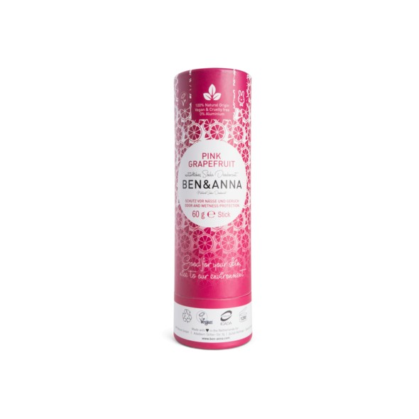 Déodorant papertube Pamplemousse Rose - 60g Déodorant papertube Pamplemousse Rose - 60g
