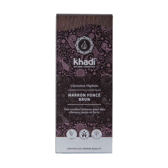 Coloration Végétale Khadi Marron Foncé Brun Coloration Végétale Khadi Marron Foncé Brun