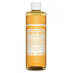 Savon Liquide Naturel Agrumes Orange 473ml - Dr Bronner