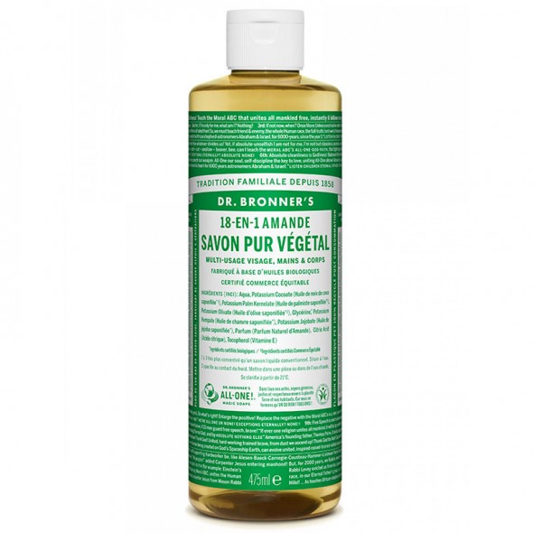 Savon Liquide Bio Amande Dr Bronner- 473 mL