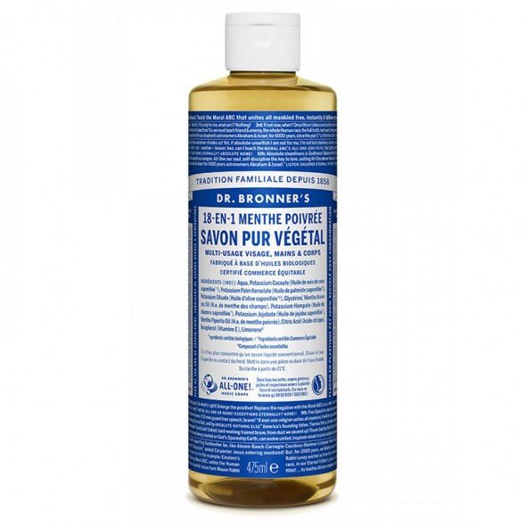 Savon liquide bio Menthe Poivrée - 473 ml dr bronner