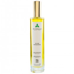 Huile fine hydratante parfumée corps cheveux aux huiles essentielles et végétales Divine Mandarine De Vermalle