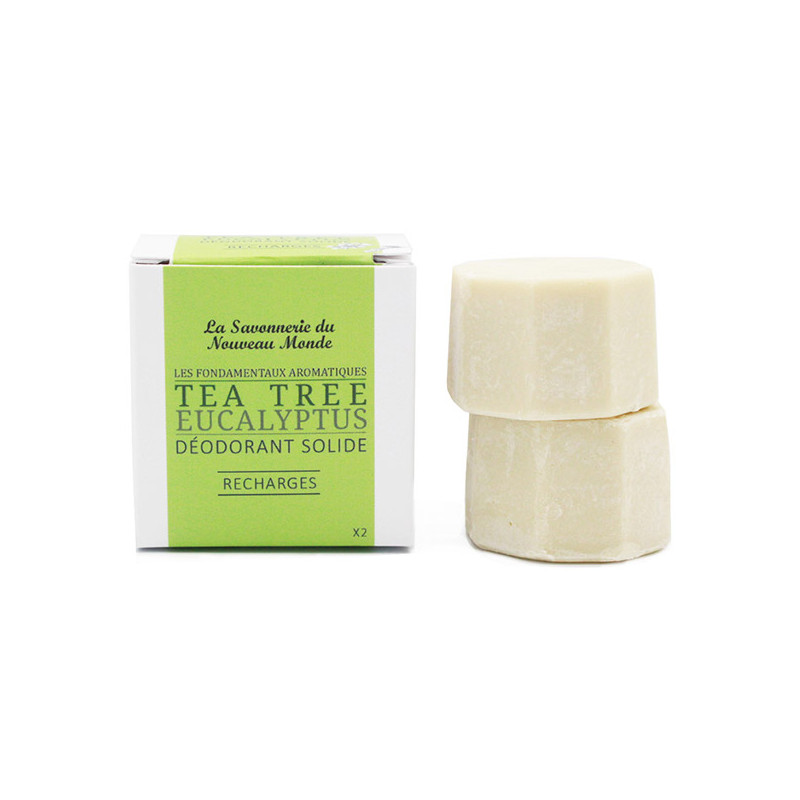 recharges de Déodorant zero dechet au TEA TREE La Savonnerie du Nouveau Monde