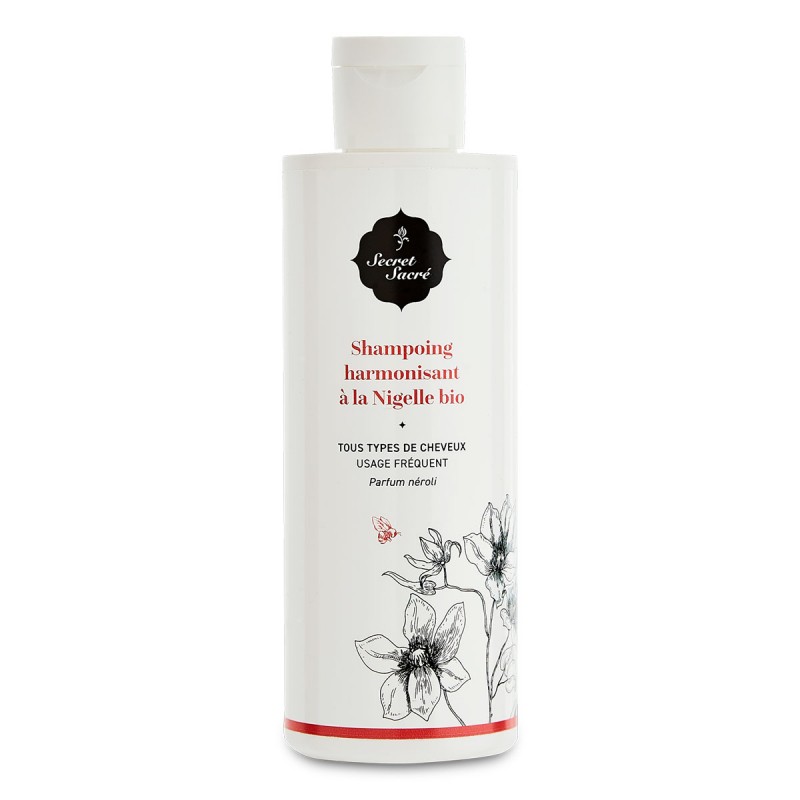 Shampoing Douceur Pure à la nigelle et néroli de Secret Sacré