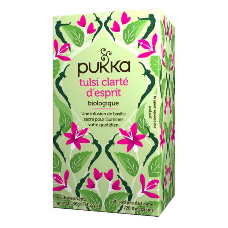 Infusion biologique Tulsi clarté d'esprit