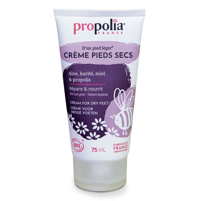 Crème pieds secs Aloè, Karité et Propolis Propolia