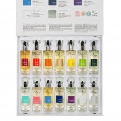 Coffret ouvert des 14 parfums Altearah de 30ml