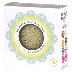 Eponge de konjac Mandala au Bambou pour peau mature