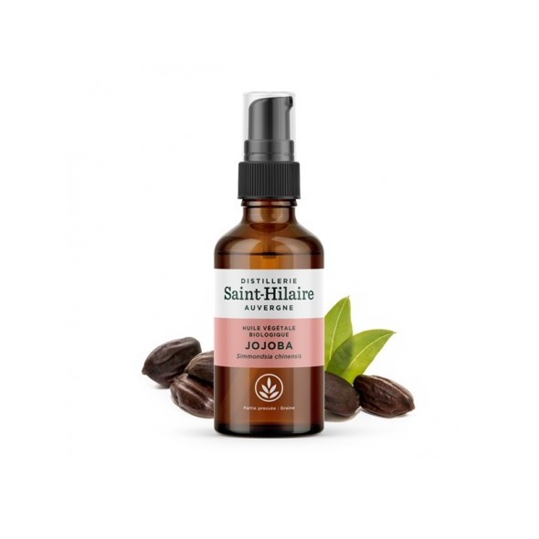 Huile Végétale Biologique de Jojoba assouplissante et nourrissante visage, corps et cheveux