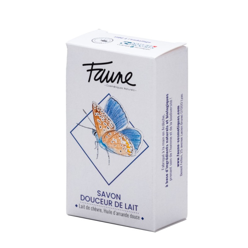 Savon faune douceur de lait 100% naturel et certiié bio