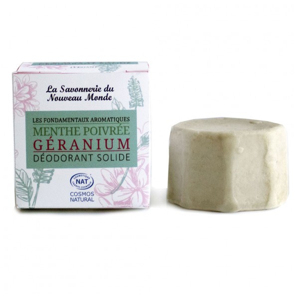 Déodorant Solide MENTHE POIVREE géranium Déodorant Solide MENTHE POIVREE géranium