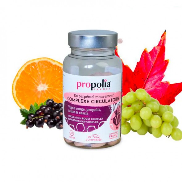 Complexe Circulatoire Propolis et Vigne Rouge - Complément alimentaire Propolia