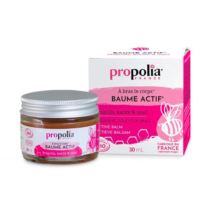 Baume actif Propolis, Karité & Miel