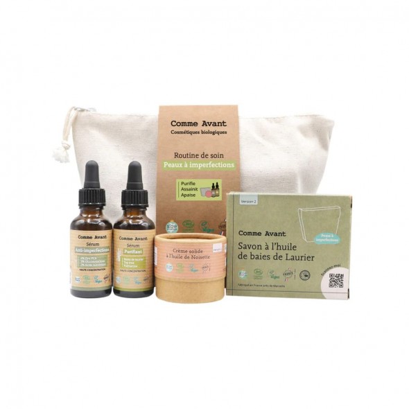 Routine soin peaux à imperfections | Comme Avant