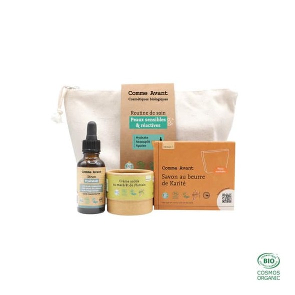 Routine soin peaux sensibles et réactives | Comme Avant
