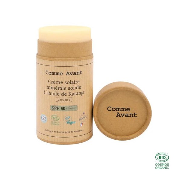 Crème solaire minérale solide SPF50 | Comme Avant