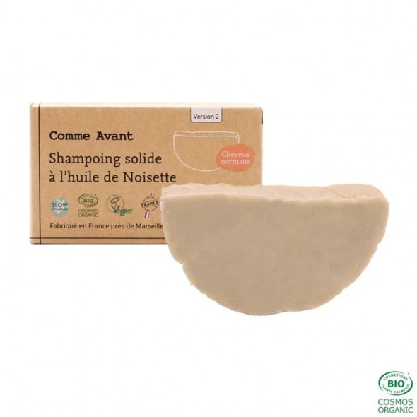 Shampoing solide huile de noisette Comme Avant