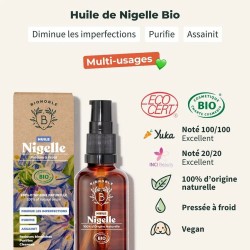 Les labels de l'Huile de nigelle Bio Bionoble