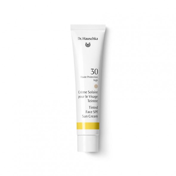 Crème solaire visage teintée SPF 30 Dr. Hauschka protection minérale naturelle