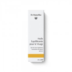 Packaging de l'Huile Équilibrante Dr. Hauschka pour réguler le sébum des peaux grasses