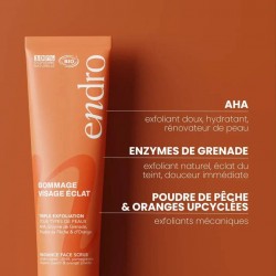 Ingrédients du Gommage visage éclat bio Endro