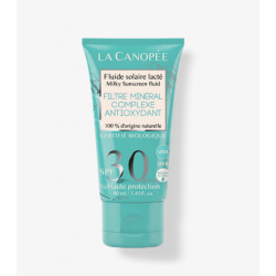 Fluide Solaire Lacté SPF30 La Canopée protection minérale naturelle visage et corps