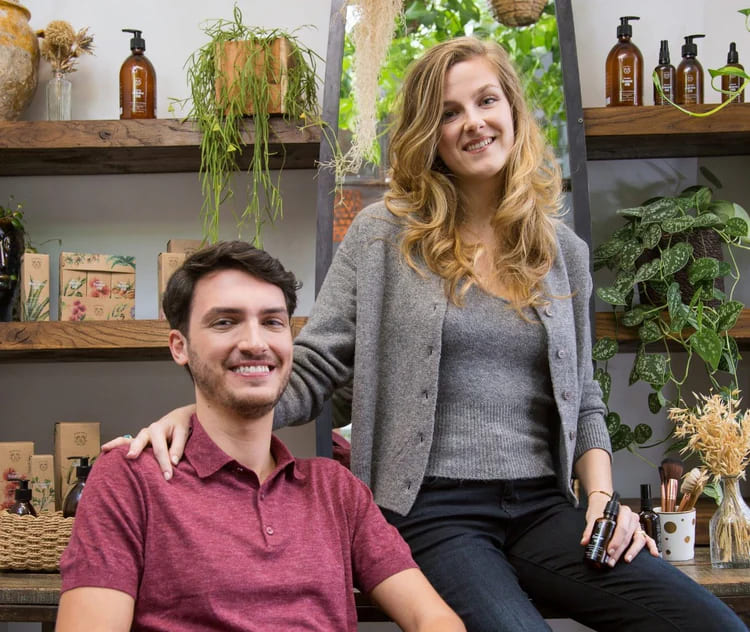 Les créateurs de Bionoble, cosmétiques naturels