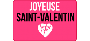 
			                        			Bonne saint valentin